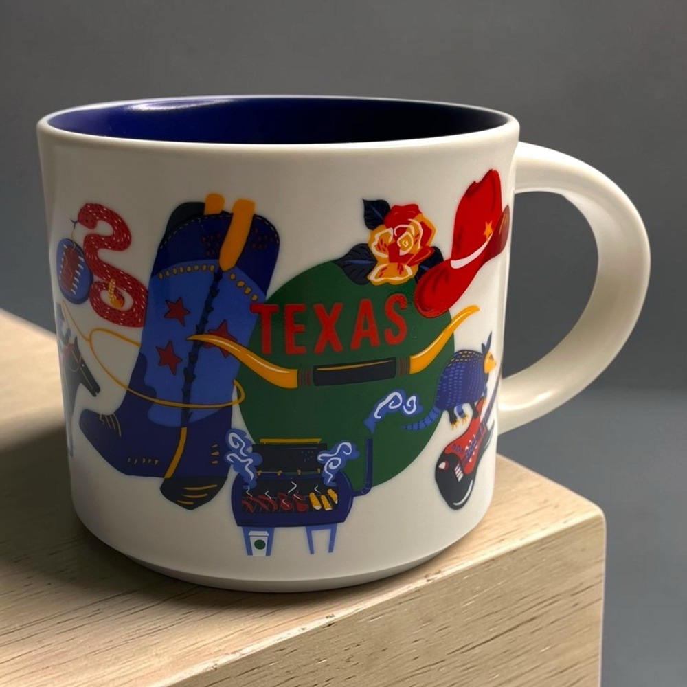 Starbucks Texas TX Tea Coffee Cup Mug 14oz Discovery Series 2024